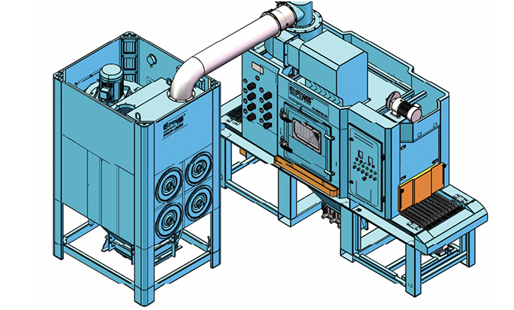 Интеллектуальная конвейерная пескоструйная машина ПТ-ЗБП-0625-8А